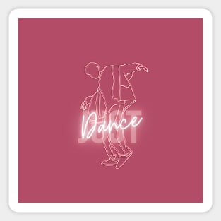 J-Hope Neon light Just Dance Sticker